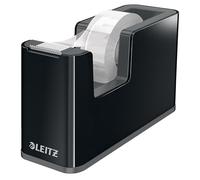 LEITZ 53640095 - Dispensador de cinta adhesiva DUAL color negro/antracita | Hoja afilada que garantiza un corte limpio y uniforme; mecanismo seguro para un reemplazo rápido del rollo