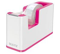 LEITZ 53641023 - Dispensador de cinta adhesiva WOW DUAL color fucsia metalizado/blanco
