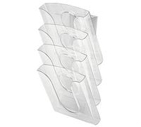 LEITZ 54000102 - Set clasificador mural PRESENTER (Juego completo 4 bandejas+adaptador+elementos de fijación) color cristal