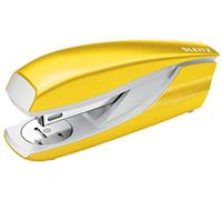 Leitz 55021001 - Grapadora de 30 hojas (cuerpo de metal ergonómico, incluye grapas, gama WOW), color amarillo