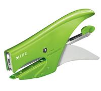 Leitz 55472054 Alicates grapadores, capacidad de 15 hojas, cuerpo metálico ergonómico, incluye grapas, gama WOW, color verde