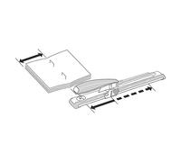 Leitz 5560 grapadora metálica de brazo largo (40 hojas)