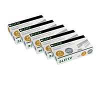 Leitz 55700000 - Grapas (24/6 mm, Pack de 5 cajas de 1000 Unidades, galvanizadas), 24/6 mm