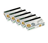 Leitz 55700000 - Grapas (24/6 mm, Pack de 5 cajas de 1000 Unidades, galvanizadas), 24/6 mm