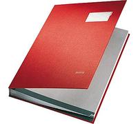 Leitz 57000125 Cartón Rojo - Carpeta (Cartón, Rojo, A4, Retrato, 240 mm, 28 mm)