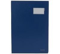 Leitz 57000135 - Portafirmas cubierta PP 20 compartimentos con tarjetero color azul