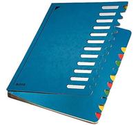 Leitz 59120035 - Archivador rígido de cartón con compartimentos del 1-12 color a