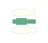 Leitz 60300059 - Señal enchufable (lámina dura, 50 unidades), color verde