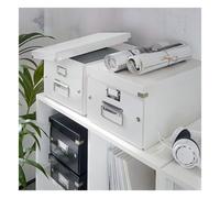 LEITZ 60410001 - Caja CD Box (143x147x352 mm) color blanco