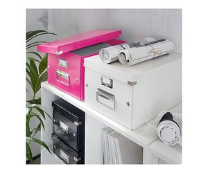 Leitz 6041 WOW caja CD rosa metalizado