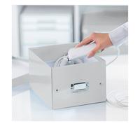 Leitz Caja de Almacenaje A5, Gama Click and Store 60430001 - Pequeña, Blanco