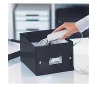 Leitz Caja de Almacenaje A5, Gama Click and Store 60430095 - Pequeña, Negro