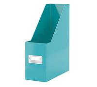 Leitz Revistero Click & Store WOW – 77% cartón reciclado, plegable, 800 hojas A4, turquesa
