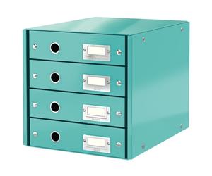 Leitz 6049 WOW cajonera turquesa metalizado (4 cajones)