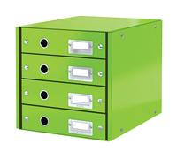 Buc De Cajones Click & Store Wow De Leitz (4 Cajones) Verde