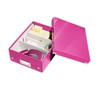 Leitz 6057 WOW caja de clasificación pequeña rosa metalizado