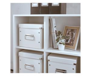 Leitz 6109 cube caja de almacenamiento mediana blanca