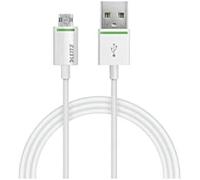 LEITZ 62160001 - Cable Micro USB Reversible, 1m Color Blanco