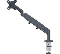 Leitz 64890089 - Soporte Ergo para Monitor Individual, con Certificación TÜV e IGR, Brazos Plegables Versátiles, Brazo Gris Oscuro para Monitores de hasta 32", Gris Terciopelo