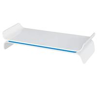 Leitz 65040036 - Soporte para monitor ajustable Ergo WOW, dos alturas seleccionables, Azul/Blanco