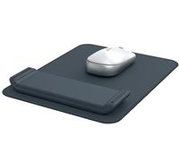 Leitz 65170089 - Alfombrilla para Ratón con Reposamuñecas Ajustable Ergo Cosy, Dos Alturas Regulables, Superficie para Ratones Ópticos y Láser, Base Antideslizante, Color Gris Oscuro