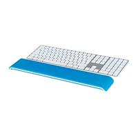 Leitz 65230036 - Reposamuñecas ajustable para teclado Ergo WOW, dos alturas seleccionables, Azul/Blanco