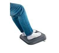 Leitz 65460089 - Reposapiés Ajustable Ergo, Tres Alturas Ajustables, 80% Plástico Reciclado Postconsumo y 100% Reciclable, Mejora la Postura y la Circulación Sanguínea, Gama Ergo, Gris Oscuro