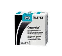 Leitz 66031000 - Rollo de 500 etiquetas autoadhesivas (número "3"), color azul