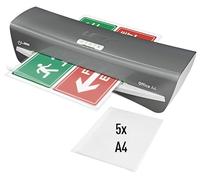 LEITZ 72510084 - Plastificadora térmica iLAM Office DIN A4 color plata/blanco