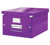Leitz A4 Storage Box, Click and Store Range 60440062 - Medium, Purple Purple Med