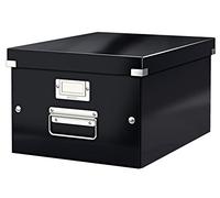 LEITZ 60440095 - Caja de archivo universal CLICK & STORE mediana (281x200x369 mm) color negro