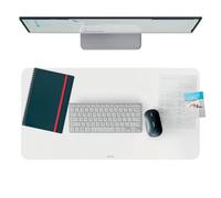 Leitz Alfombrilla de Escritorio Transparente Grande - Protector de Escritorio Mate, Impermeable, Cubre Escritorio para Oficina y Casa, Fácil de Limpiar, Resistente a Arañazos (70x36cm, Transparente)