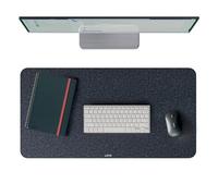 Leitz Alfombrilla de Fieltro Grande para Escritorio - Protector de Fieltro para Escritorio, Antideslizante, Superficie Suave para Teclado y Ratón, Cubre Escritorio de Oficina y Casa (70x36cm, Gris)