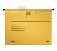 Leitz Alpha 19843015 - Juego de 5 archivadores de suspensión, color amarillo DIN A4
