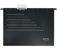 Leitz Alpha Carpeta Colgante A4, 100% Reciclable, Respetuoso con el Medio Ambiente, Gama Recycle, Negro/Gris, 19210095