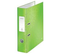 Leitz Archivador de Palanca A4, Verde, Lomo de 80 mm, Gama WOW Verde, 10050154