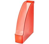 Leitz Archivador de pie A4, 6 unidades, para uso en formato vertical y horizontal, color rojo, serie Plus, 24760026