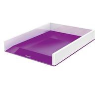 Leitz WOW Letter Tray Dual Colour, Purple