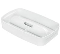 Bandeja Organizadora Leitz Mybox Pequeña Con Asa, Almacenamiento Blanco
