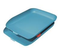 Leitz - Bandeja para cartas (2 unidades), color azul