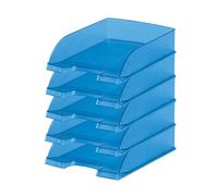 Leitz - Bandeja para documentos (A4, 5 unidades), color azul