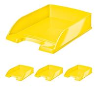 Leitz Bandeja Portadocumentos A4, Amarillo, Gama Wow, 52263016 (Paquete de 4)