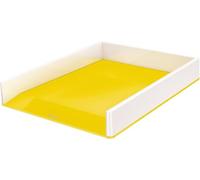 Leitz Bandeja Portadocumentos A4, Blanco/Amarillo, Gama WOW, 53611016
