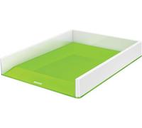 Leitz Bandeja Portadocumentos A4, Blanco/Verde, Gama WOW, 53611054