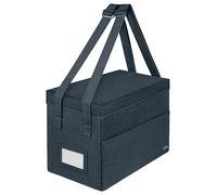 Leitz Bolsa de Trabajo Plegable con Tapa, Bolsa Organizadora para Oficina, Organizador de Escritorio con Tapa y 3 Compartimentos, Organizador de Materiales Terciopelo, Gris