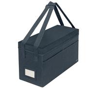 Leitz Bolsa Organizadora Oficina con Tapa, Maletín Hot Desking Plegable para Portátil 16'', Organizador de Escritorio de Terciopelo con Asas y Compartimentos, Gris