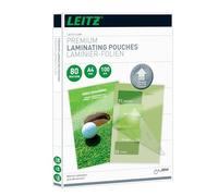 Leitz Bolsas de plastificación, Brillante, Transparente, A4, UDT, Bolsas de plastificación hechas de material de 80 micras de grosor, pack de 100 unidades, 74780000