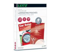 Leitz Bolsas de plastificación, Brillante, Transparente, A4, UDT, Bolsas de plastificación hechas de material de 175 micras de grosor, pack de 100 unidades, 74830000