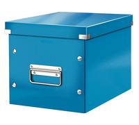 Leitz Caja de almacenaje cúbica, Tamaño mediano, Azul, Click & Store, 61090036 A