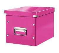 Leitz Caja de almacenaje cúbica, Tamaño mediano, Rosa, Click & Store, 61090023 R